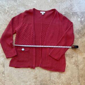 Appleseed's Rich Red Women's Cardigan